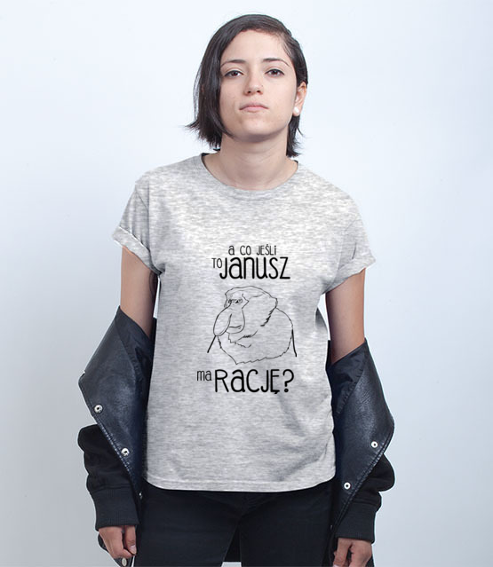 Januszowa grafika kultowa koszulka z nadrukiem smieszne kobieta jipi pl 1310 75