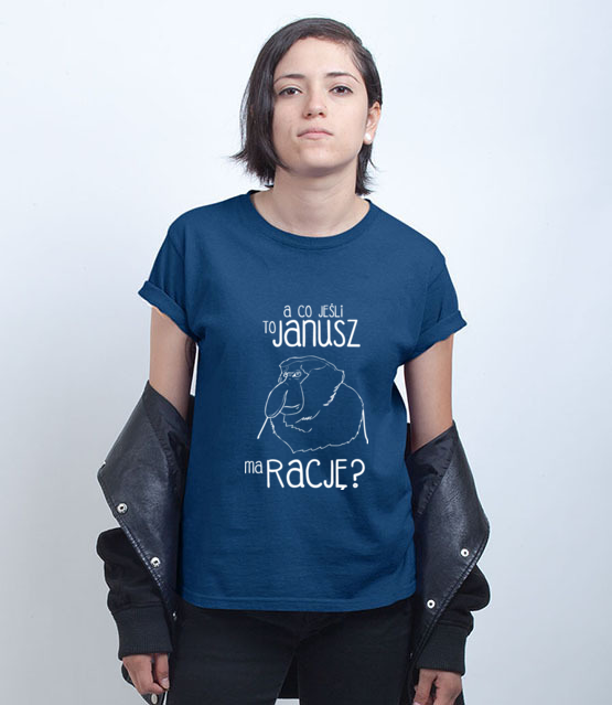 Januszowa grafika kultowa koszulka z nadrukiem smieszne kobieta jipi pl 1311 74