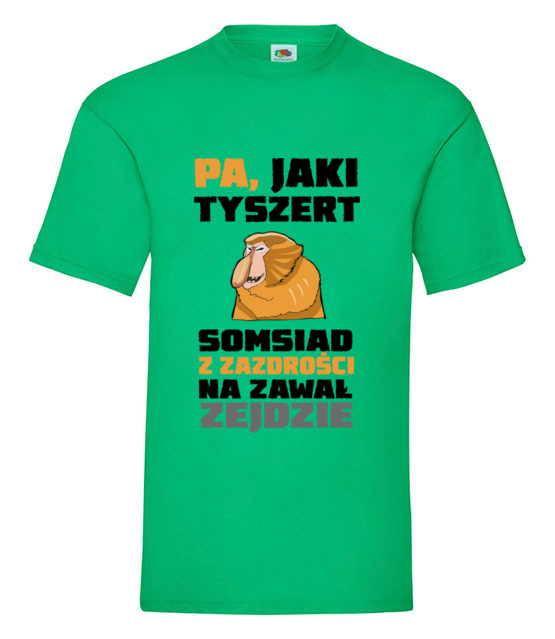 Bo do gramatyki masz dystans koszulka z nadrukiem smieszne mezczyzna jipi pl 1318 186