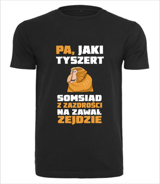 Bo do gramatyki masz dystans koszulka z nadrukiem smieszne mezczyzna jipi pl 1319 1