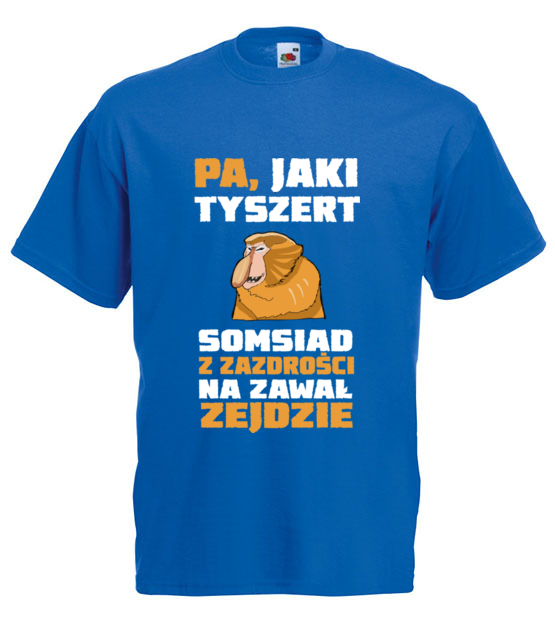 Bo do gramatyki masz dystans koszulka z nadrukiem smieszne mezczyzna jipi pl 1319 5