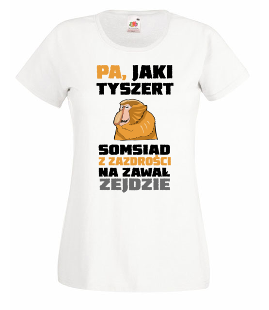 Bo do gramatyki masz dystans koszulka z nadrukiem smieszne kobieta jipi pl 1318 58