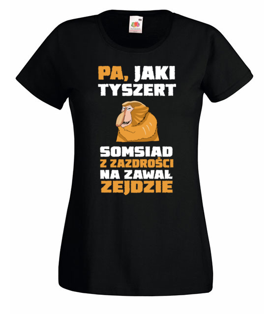 Bo do gramatyki masz dystans koszulka z nadrukiem smieszne kobieta jipi pl 1319 59