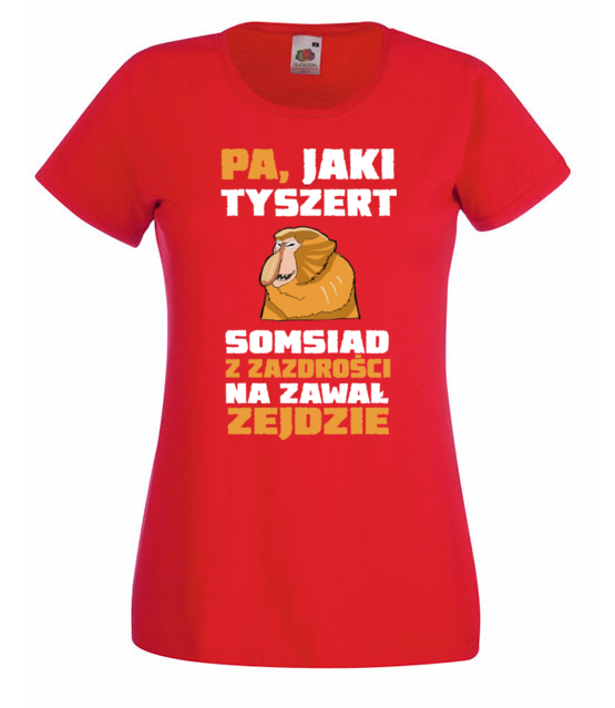Bo do gramatyki masz dystans koszulka z nadrukiem smieszne kobieta jipi pl 1319 60