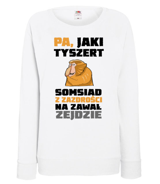 Bo do gramatyki masz dystans bluza z nadrukiem smieszne kobieta jipi pl 1318 114
