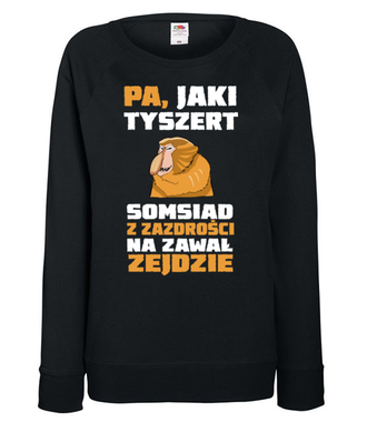 Bo do gramatyki masz dystans… - Bluza z nadrukiem - Śmieszne - Damska
