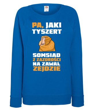 Bo do gramatyki masz dystans… - Bluza z nadrukiem - Śmieszne - Damska