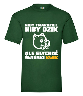 Z dystansem do męskości - Koszulka z nadrukiem - Śmieszne - Męska