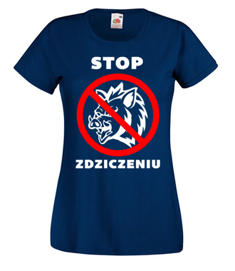 Niech wiedzą, że nie lubisz chamstwa - Koszulka z nadrukiem - Śmieszne - Damska