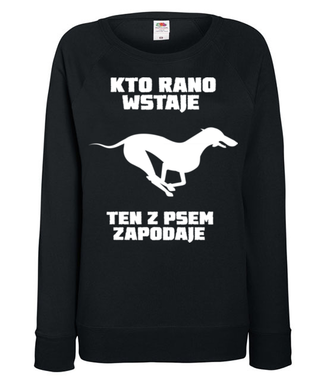 Trzeba mieć dystans do obowiązków - Bluza z nadrukiem - Miłośnicy Psów - Damska