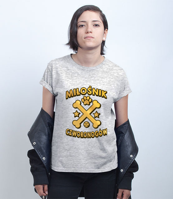 Koszulka z nadrukiem dla milosnikow psow koszulka z nadrukiem milosnicy psow kobieta jipi pl 1350 75