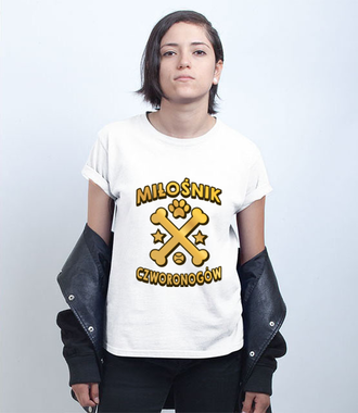 Koszulka z nadrukiem dla miłośników psów - Koszulka z nadrukiem - Miłośnicy Psów - Damska