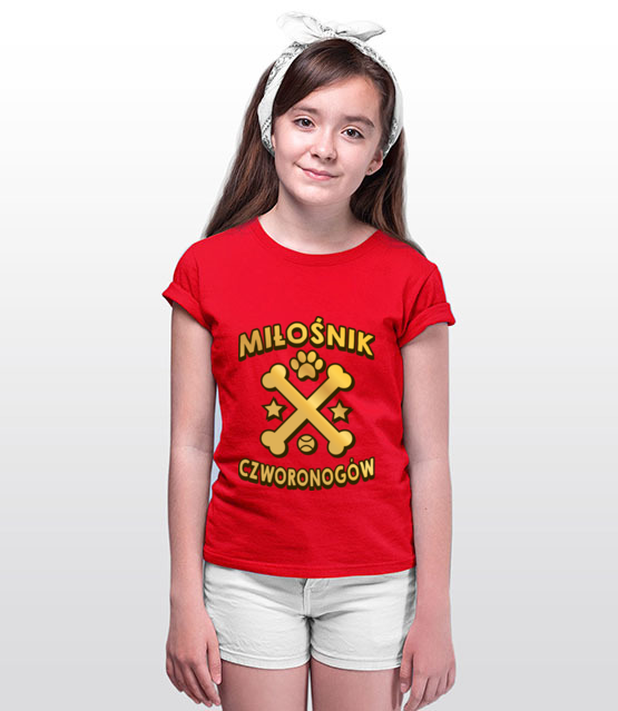 Koszulka z nadrukiem dla milosnikow psow koszulka z nadrukiem milosnicy psow dziecko jipi pl 1350 90