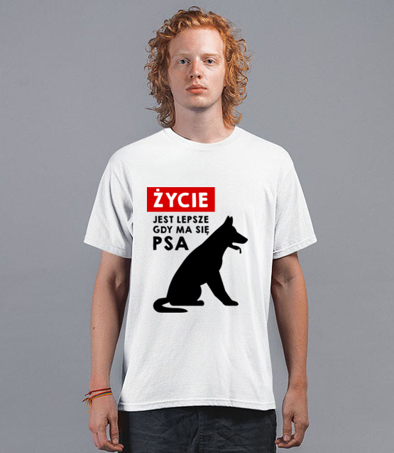 Graficzny manifest dla psich maniakow koszulka z nadrukiem milosnicy psow mezczyzna jipi pl 1363 40