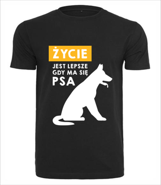 Graficzny manifest dla psich maniaków - Koszulka z nadrukiem - Miłośnicy Psów - Męska