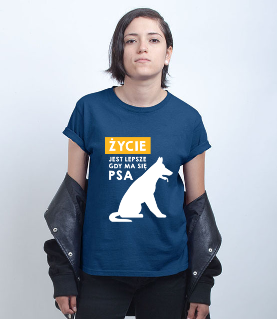 Graficzny manifest dla psich maniakow koszulka z nadrukiem milosnicy psow kobieta jipi pl 1364 74