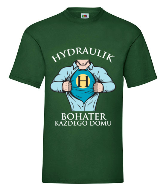 Koszulka dla hydraulicznego bohatera koszulka z nadrukiem dla hydraulika mezczyzna jipi pl 1366 188