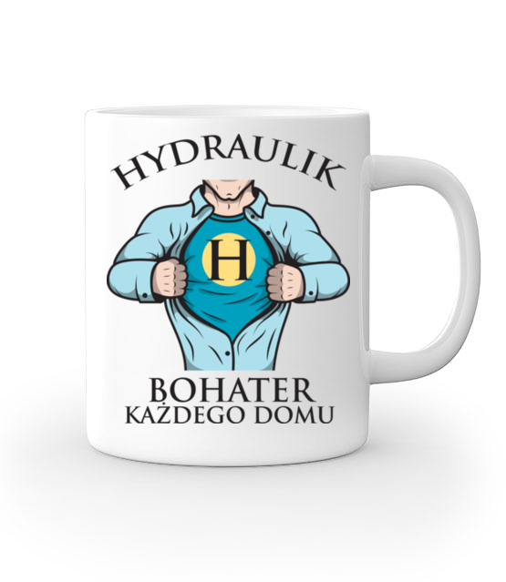Koszulka dla hydraulicznego bohatera kubek z nadrukiem dla hydraulika gadzety jipi pl 1365 159