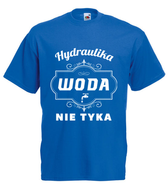 Branżowa koszulka z nadrukiem dla hydraulika - Koszulka z nadrukiem - Dla hydraulika - Męska