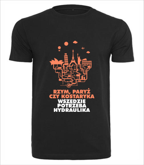 Przydatna profesja koszulka z nadrukiem dla hydraulika mezczyzna jipi pl 1385 1