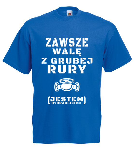 Hydrauliczne poczucie humoru koszulka z nadrukiem dla hydraulika mezczyzna jipi pl 1389 5