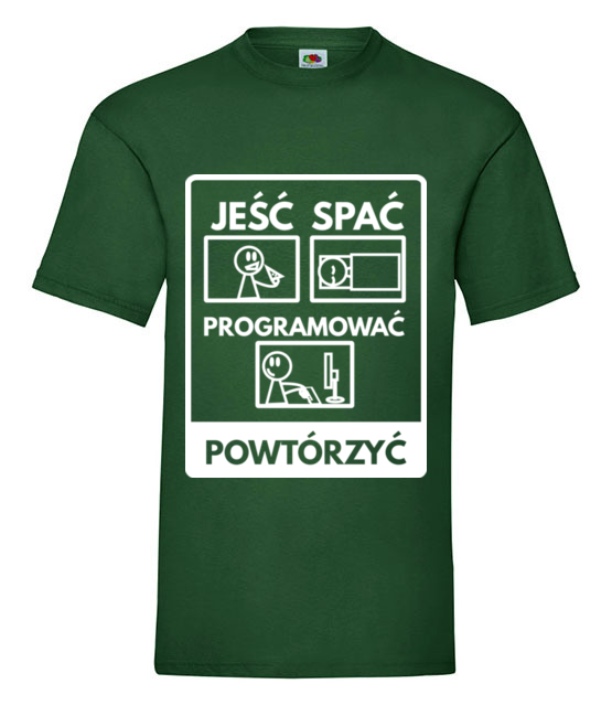 Nie zapomnisz rozkladu dnia koszulka z nadrukiem dla programisty mezczyzna jipi pl 1411 188