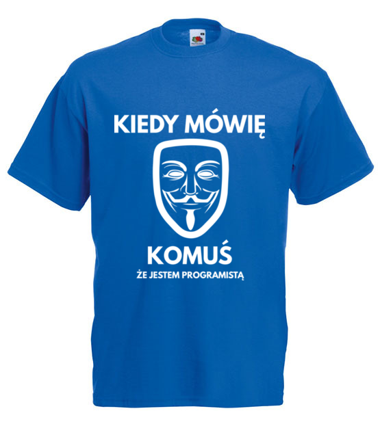 Myslisz ze to kogos niepokoi koszulka z nadrukiem dla programisty mezczyzna jipi pl 1415 5