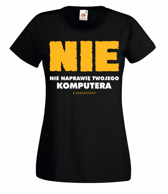Asertywny informatyk koszulka z nadrukiem dla programisty kobieta jipi pl 1419 59