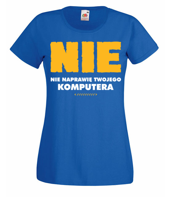 Asertywny informatyk koszulka z nadrukiem dla programisty kobieta jipi pl 1419 61