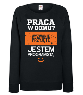 Grafika, która motywuje - Bluza z nadrukiem - Dla programisty - Damska
