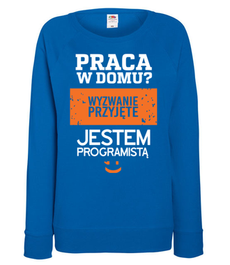 Grafika, która motywuje - Bluza z nadrukiem - Dla programisty - Damska