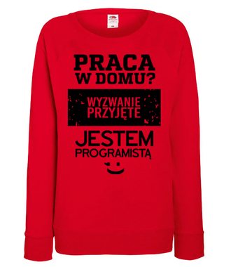 Grafika, która motywuje - Bluza z nadrukiem - Dla programisty - Damska