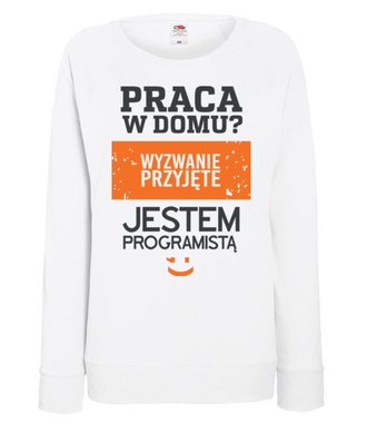 Grafika, która motywuje - Bluza z nadrukiem - Dla programisty - Damska