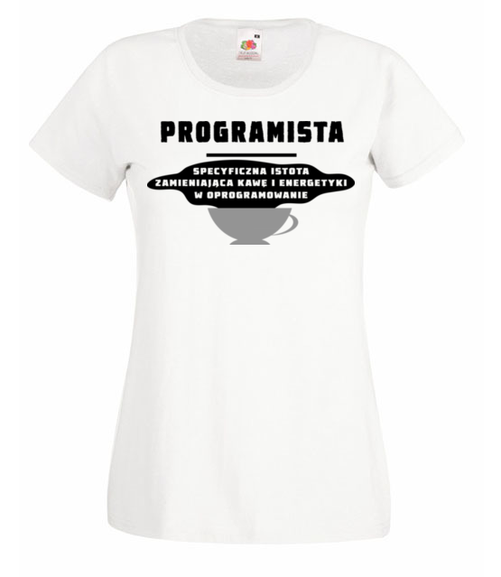 Specyficzna istota koszulka z nadrukiem dla programisty kobieta jipi pl 1423 58