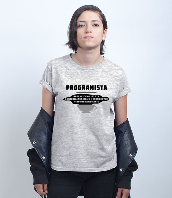 Specyficzna istota koszulka z nadrukiem dla programisty kobieta jipi pl 1423 75