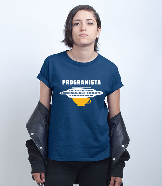 Specyficzna istota koszulka z nadrukiem dla programisty kobieta jipi pl 1424 74