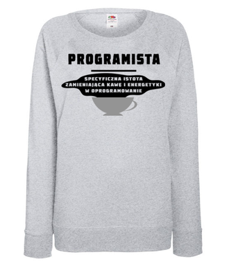 Specyficzna istota - Bluza z nadrukiem - Dla programisty - Damska