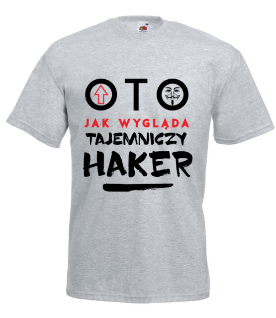 Koszulka z nadrukiem dla hakera koszulka z nadrukiem dla programisty mezczyzna jipi pl 1427 6
