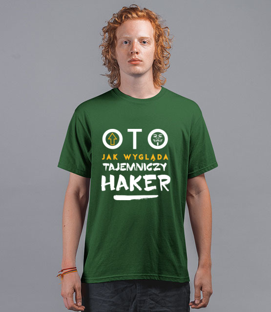 Koszulka z nadrukiem dla hakera koszulka z nadrukiem dla programisty mezczyzna jipi pl 1428 195