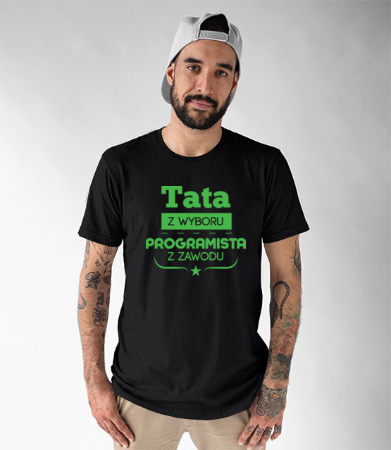 Tata programista koszulka z nadrukiem dla programisty mezczyzna jipi pl 1429 46