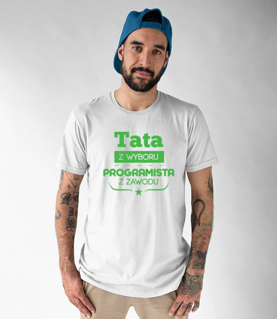 Tata programista koszulka z nadrukiem dla programisty mezczyzna jipi pl 1429 47
