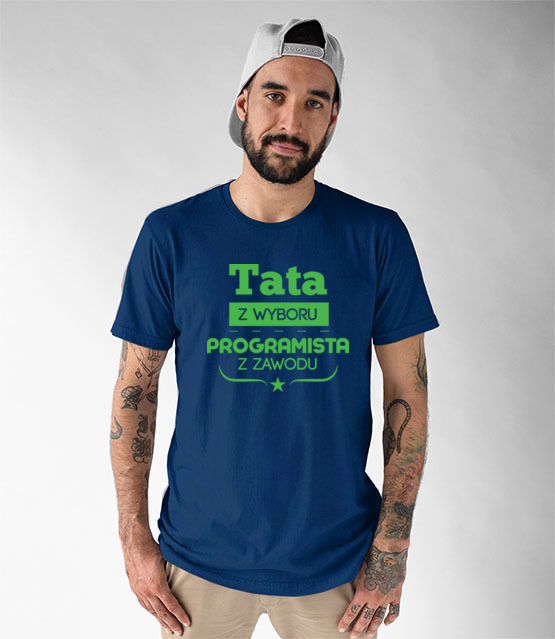 Tata programista koszulka z nadrukiem dla programisty mezczyzna jipi pl 1429 50