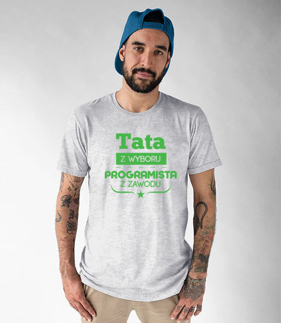 Tata programista koszulka z nadrukiem dla programisty mezczyzna jipi pl 1429 51