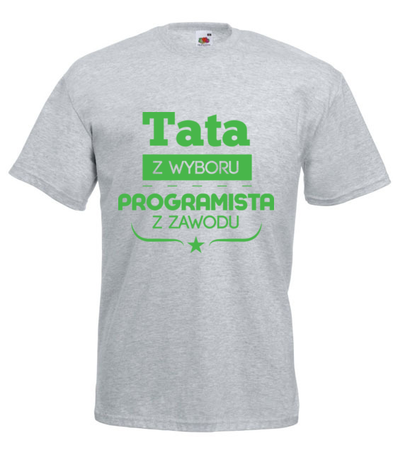 Tata programista koszulka z nadrukiem dla programisty mezczyzna jipi pl 1429 6