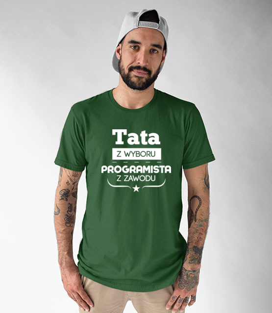 Tata programista koszulka z nadrukiem dla programisty mezczyzna jipi pl 1431 191