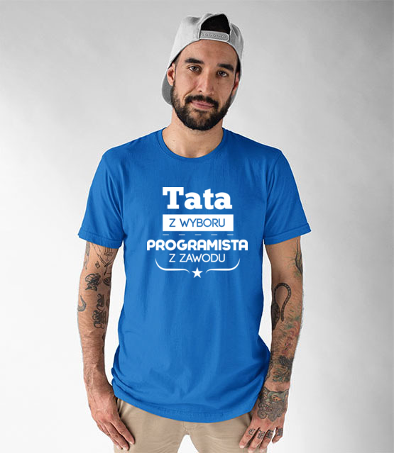 Tata programista koszulka z nadrukiem dla programisty mezczyzna jipi pl 1431 49