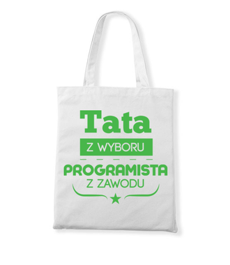 Tata programista - Torba z nadrukiem - Dla programisty - Gadżety