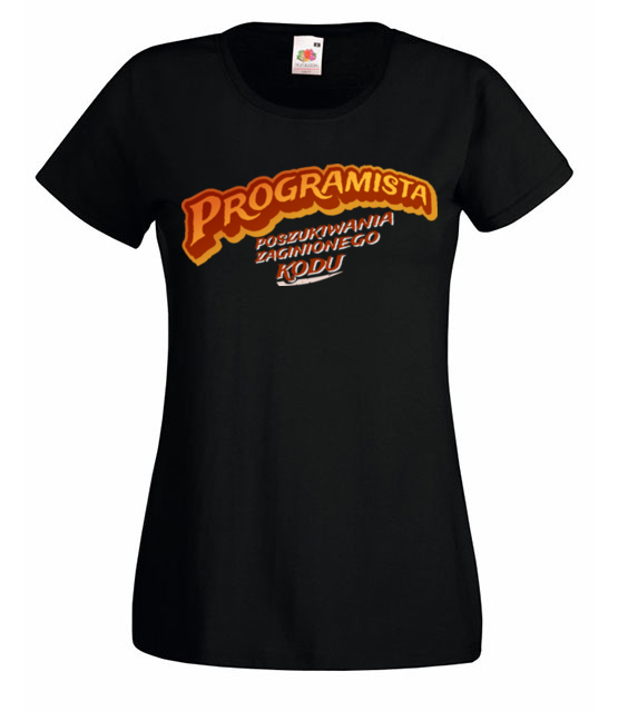 Wiadomo jaka masz misje koszulka z nadrukiem dla programisty kobieta jipi pl 1433 59