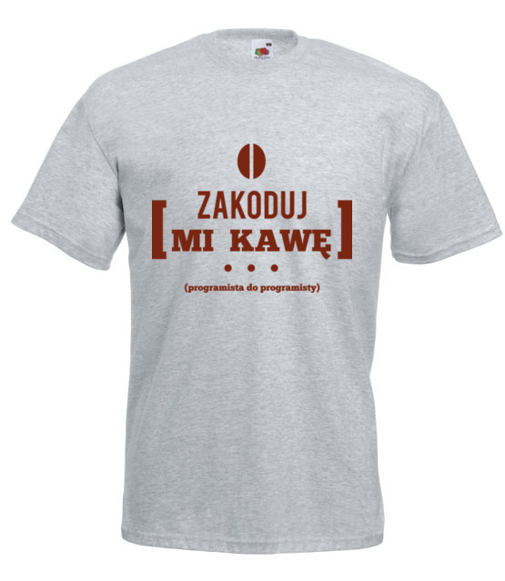 Zakoduj mi kawe koszulka z nadrukiem dla programisty mezczyzna jipi pl 1434 6