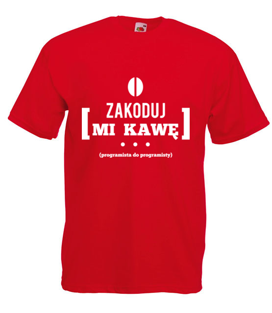 Zakoduj mi kawe koszulka z nadrukiem dla programisty mezczyzna jipi pl 1435 4